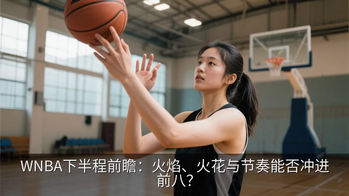 女子篮球运动员在训练场进行投篮训练
