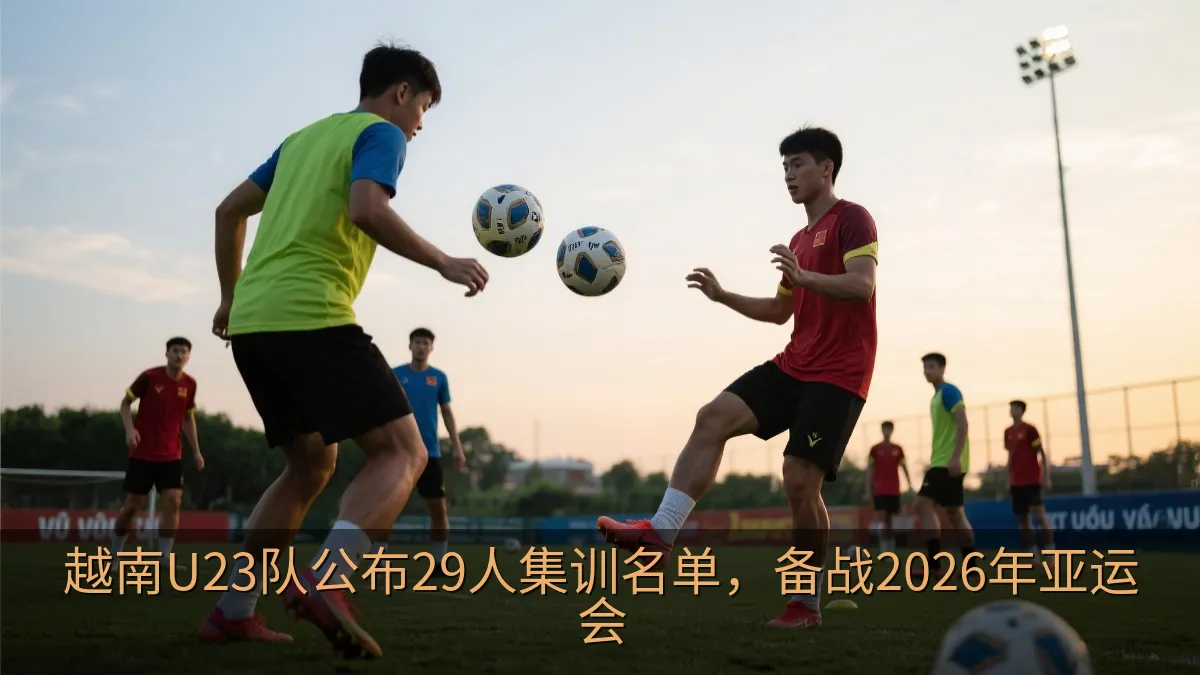 越南U23队公布29人集训名单，备战2026年亚运会