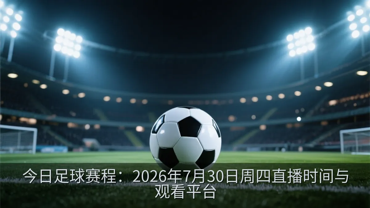 今日足球赛程：2026年7月30日周四直播时间与观看平台